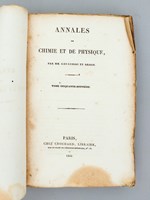 Annales de Chimie et de Physique. 1835 - Volume 1 : Tome Cinquante-Huitième [ Tome 58 - Tome LVIII ] : Essai d'une Théorie générale comprenant l'Ensemble des Apparences visuelles qui succèdent à la Contemplation d