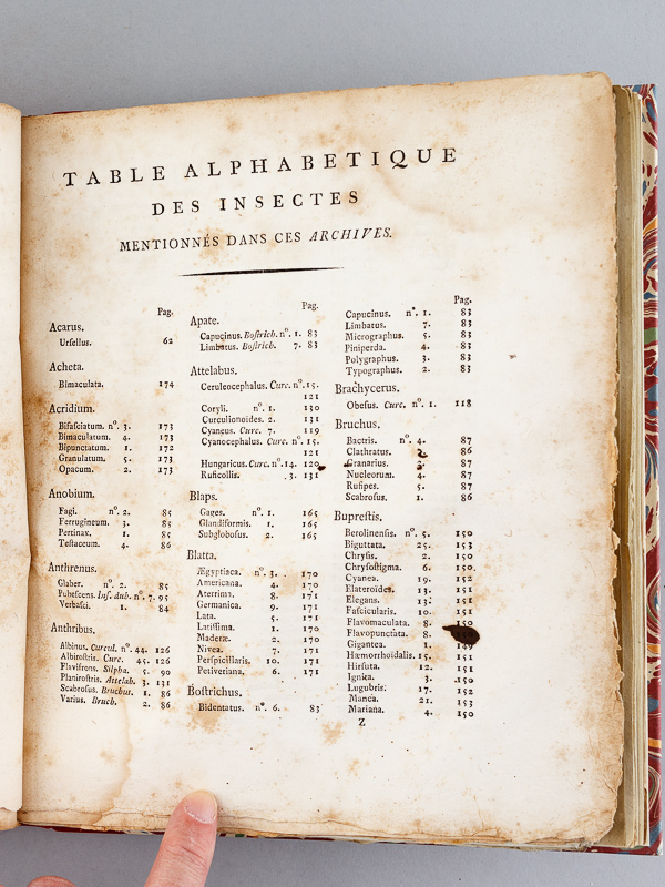 photo n°14 : Archives de l'Histoire des Insectes, publiées en allemand. Traduites en françois.