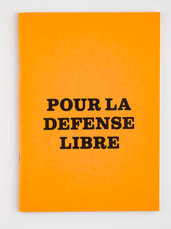 photo n°6 : Pour la Défense Libre.