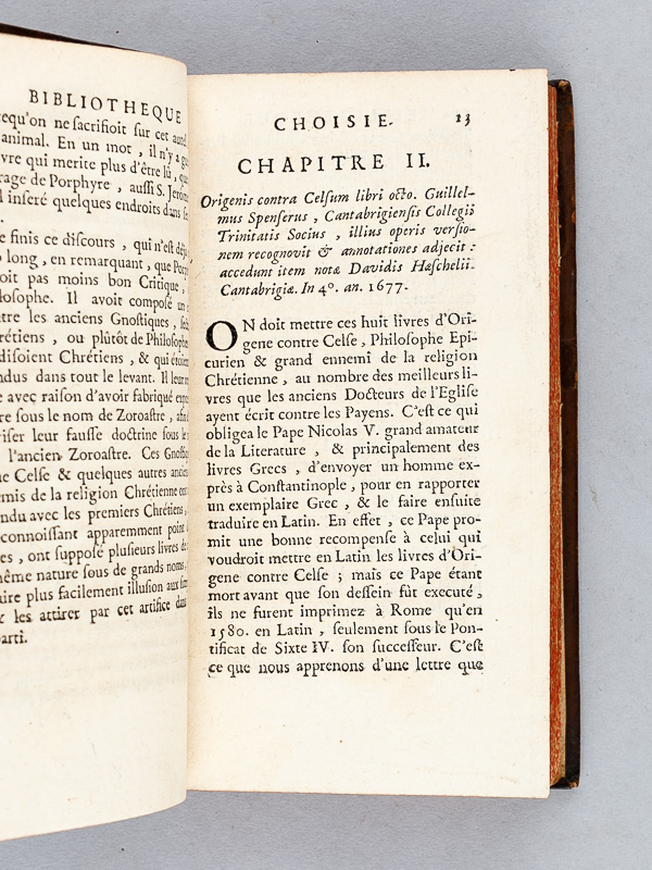 photo n°5 : Nouvelle Bibliothèque Choisie, où l'on fait connaître les bons livres en divers genres de Literature, & l'usage qu'on en doit faire (2 Tomes - Complet)