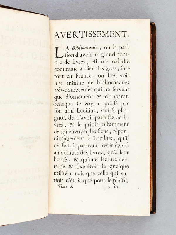 photo n°9 : Nouvelle Bibliothèque Choisie, où l'on fait connaître les bons livres en divers genres de Literature, & l'usage qu'on en doit faire (2 Tomes - Complet)