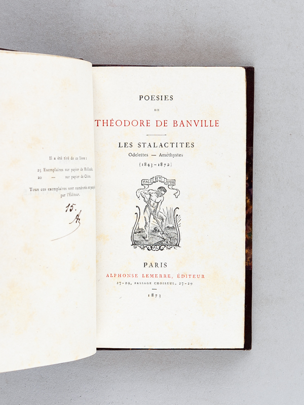 photo n°2 : Poésies de Théodore de Banville. Les Stalactites. Odelettes - Améthystes (1843-1872)