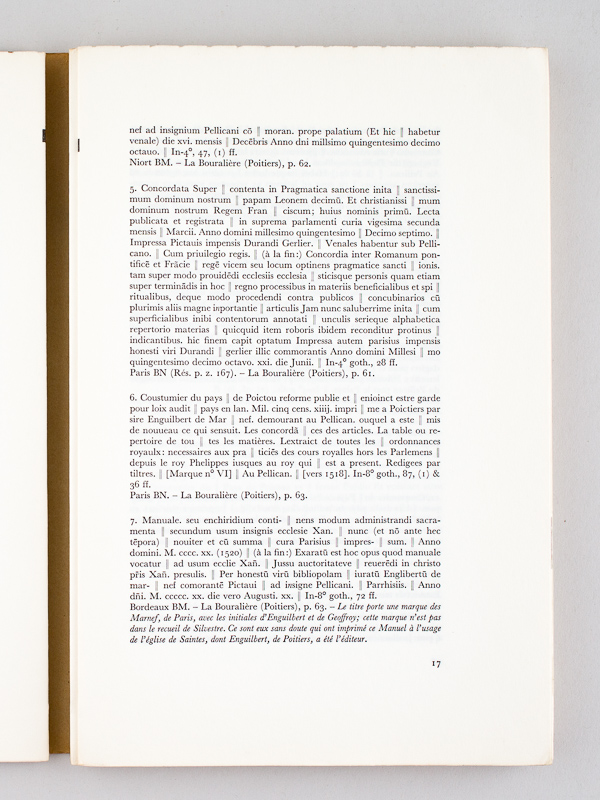 photo n°3 : Répertoire bibliographique des livres imprimés en France au seizième siècle. 5e Livraison. 115. Poitiers