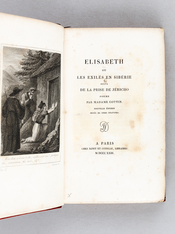 photo n°3 : Elisabeth ou Les Exilés en Sibérie suivi de La Prise de Jéricho. Poëme.