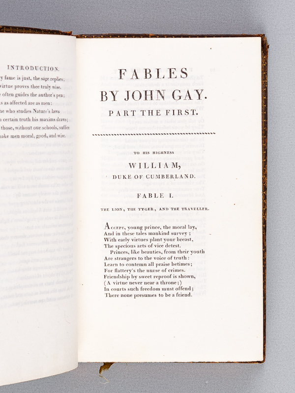 photo n°4 : Fables by John Gay in two parts ; to which are added Fables by Edward Moore.