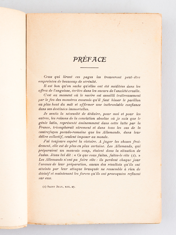Réflexions pendant le combat La perversité de la philosophie allemande...