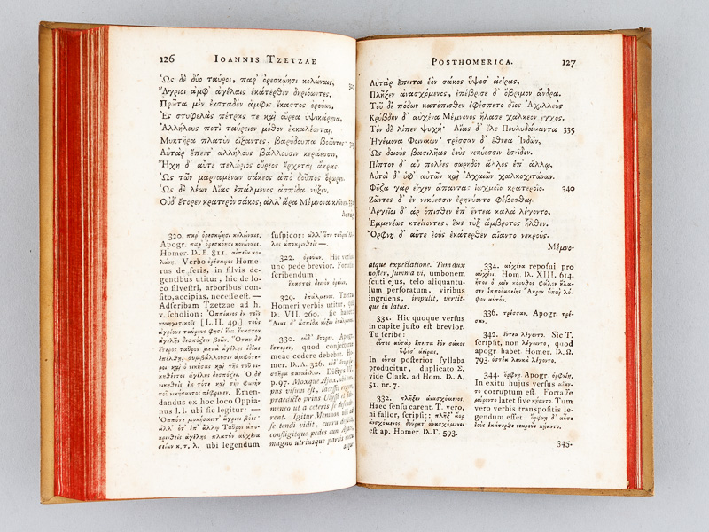 photo n°10 : Ioannis Tzetzae Antehomerica Homerica et Posthomerica e codicibus ededit et commentario instruxit Friedericus Iacobs.
