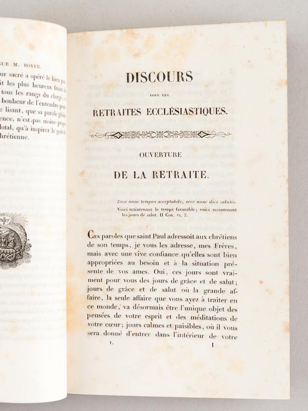 photo n°7 : Discours pour les retraites ecclésiastiques, par M. Boye. Avec une Notice sur sa vie et ses écrits  (2 Tomes - Complet)
