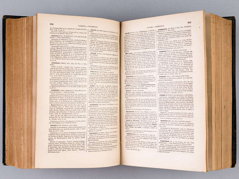 photo n°8 : Dictionnaire Biographique et Bibliographique, Alphabétique et Méthodique, des hommes les plus remarquables dans les Lettres, les Sciences et les Arts, chez tous les Peuples, à toutes les Epoques. [ Suivi de : ] Tableau chronologique e