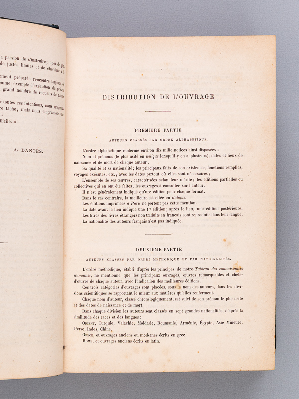 photo n°9 : Dictionnaire Biographique et Bibliographique, Alphabétique et Méthodique, des hommes les plus remarquables dans les Lettres, les Sciences et les Arts, chez tous les Peuples, à toutes les Epoques. [ Suivi de : ] Tableau chronologique e