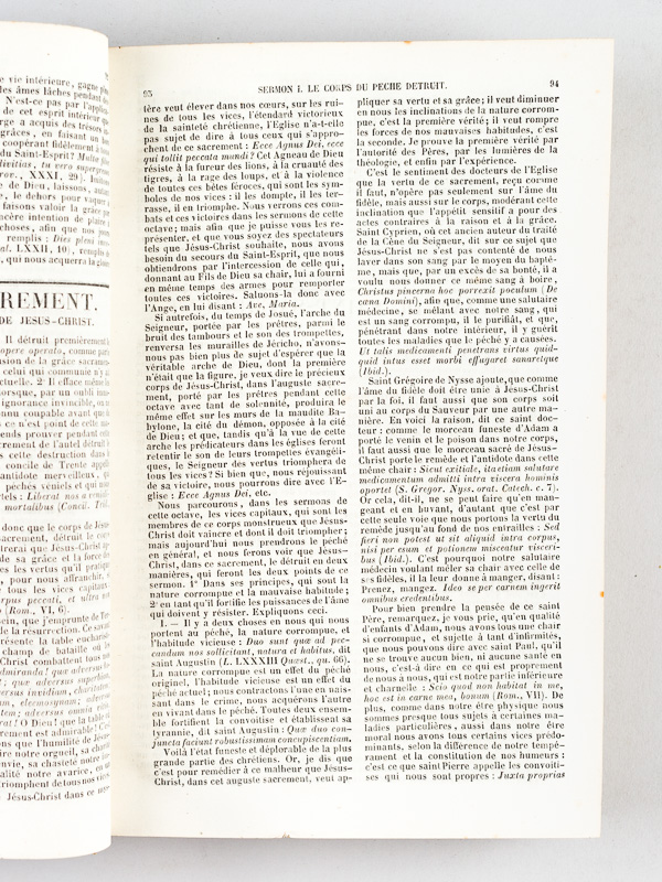 photo n°4 : Collection intégrale et Universelle des Orateurs Sacrés. Tome Septième. Contenant la fin des Oeuvres choisies de Texier et les Oeuvres Complètes de de La Colombière