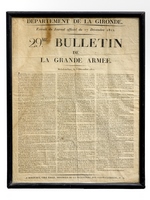 29me Bulletin de la Grande Armée. Molodetschno, le 3 Décembre 1812 ( Département de la Gironde. Extrait du Journal Officiel du 17 décembre 1812 )
