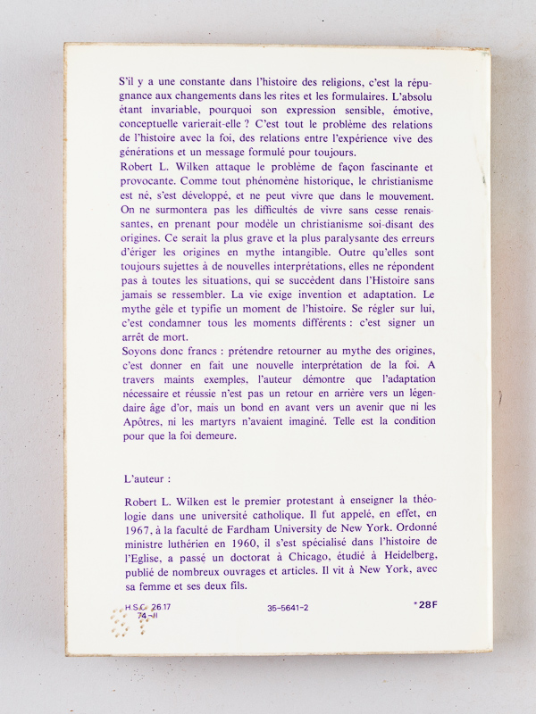 photo n°8 : Le Mythe des origines chrétiennes. Influence de l'histoire sur la foi.