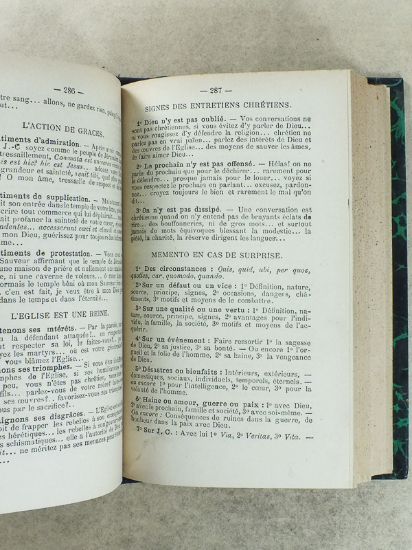 photo n°4 : Les plans oratoires de l'improvisateur sacré [ première et deuxième parties , reliées en un volume ] - à l'usage des curés et prédicateurs n'ayant souvent ni le temps ni les ouvrages nécessaires pour