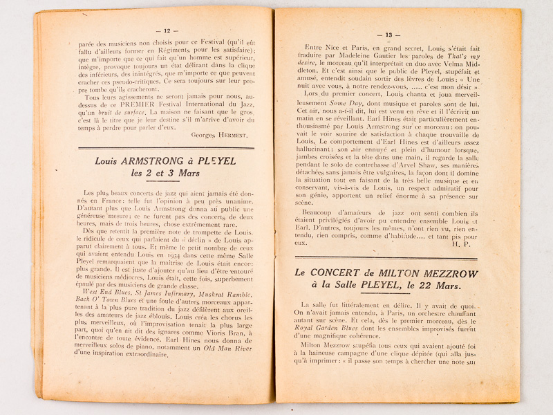 photo n°3 : Bulletin du Hot-Club de France. Après le Festival de Nice [ 1948 ]