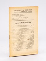 Bulletin du Hot-Club de France. Après le Festival de Nice [ 1948 ]