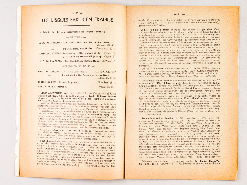 photo n°12 : Bulletin du Hot-Club de France. N° 14 - 15 - 16 - 17 - 18 - 19 - 20 - 21 - 22 - 23 : Année 1952 Complète (10 Numéros) N° 14 : Janvier 1952 ; N° 15 : Février 1952 ; N° 16 : Mars 1952 ; N° 17 : Avril 19521 ; N
