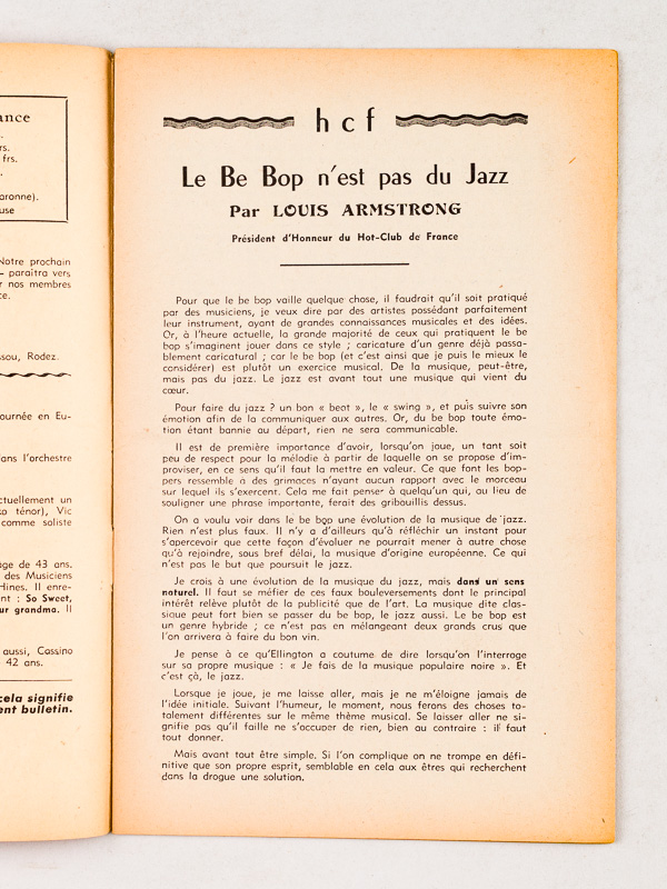 photo n°3 : Bulletin du Hot-Club de France. N° 14 - 15 - 16 - 17 - 18 - 19 - 20 - 21 - 22 - 23 : Année 1952 Complète (10 Numéros) N° 14 : Janvier 1952 ; N° 15 : Février 1952 ; N° 16 : Mars 1952 ; N° 17 : Avril 19521 ; N
