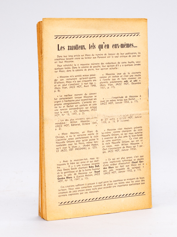 photo n°9 : Bulletin du Hot-Club de France. N° 14 - 15 - 16 - 17 - 18 - 19 - 20 - 21 - 22 - 23 : Année 1952 Complète (10 Numéros) N° 14 : Janvier 1952 ; N° 15 : Février 1952 ; N° 16 : Mars 1952 ; N° 17 : Avril 19521 ; N