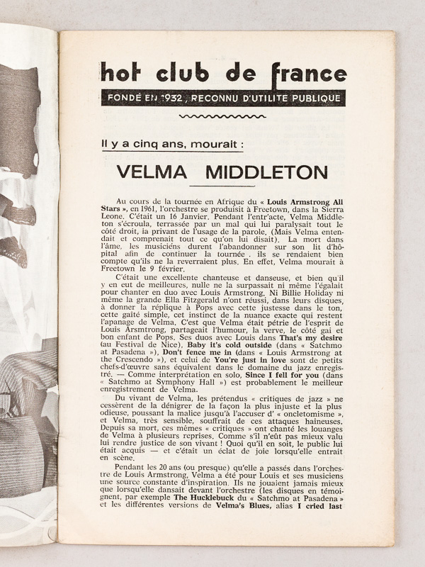 photo n°4 : Tout sur le Jazz. Bulletin du Hot-Club de France. N° 154 - 155 - 156 - 157 - 158 - 159 - 160 - 161 - 162 - 163 : Année 1966 Complète (10 Numéros)