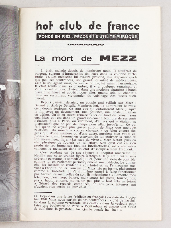 photo n°8 : Tout sur le Jazz. Bulletin du Hot-Club de France. N° 214 - 215 - 216 - 217 - 218 - 219 - 220 - 221 - 222 - 223 : Année 1972 Complète (10 Numéros)