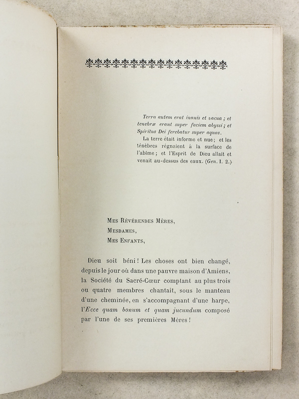 photo n°3 : La Société du Sacré-Coeur [ exemplaire dédicacé par l'auteur ] : I. Ses origines, son principe fondamental ; II. Son esprit ; III. Son action - Discours prononcé à l'occasion du premier Centenaire de sa fon