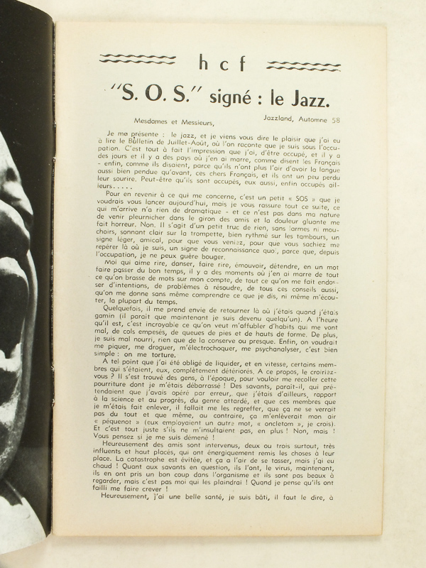 photo n°2 : Bulletin du Hot Club de France. n° 83 - Décembre 1958