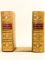 Paire de Serre-livres, dont un livre-boîte [Deux forts volumes in-8 reliure pleine basane blonde ]