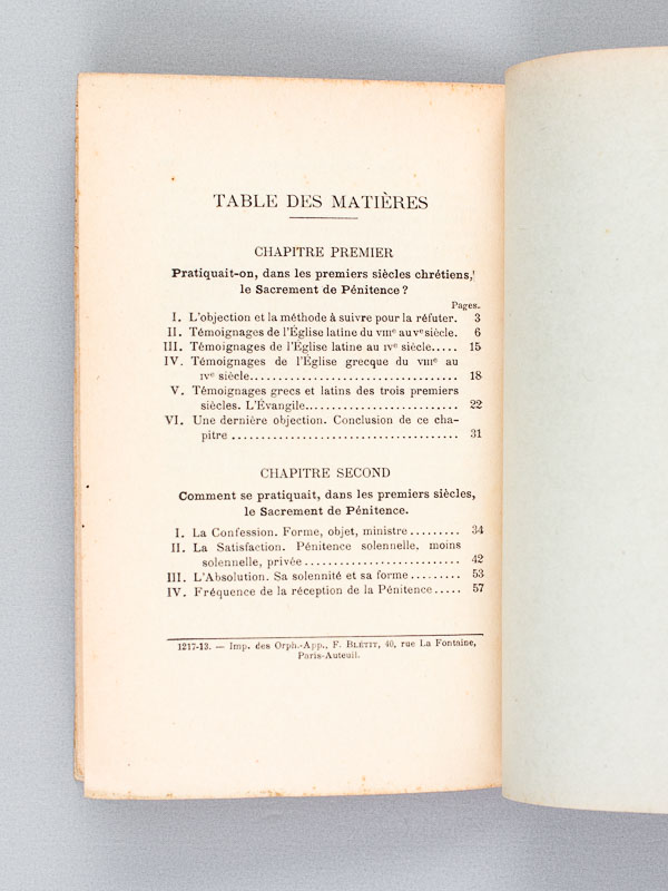 photo n°5 : Le Sacrement de Pénitence dans l'Antiquité chrétienne.