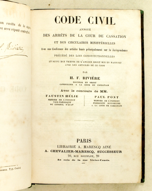 Code civil non annoté, Législation Française - les Prix d'Occasion ou Neuf