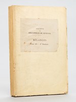 Voyage du Duc de Richelieu de Bordeaux à Bayonne 1759. Récit en vers et en prose par C. de Rulhière. Société des Bibliophiles de Guyenne. Mélanges. Tome III - 1er fascicule. [ Edition originale ]