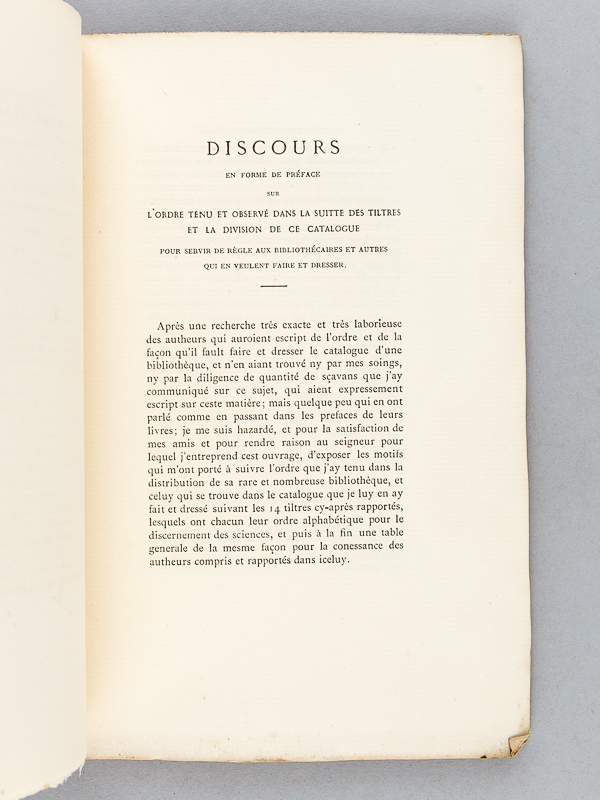 photo n°4 : Discours pour servir de Règle ou d'Avis aux Bibliothécaires, par Louis Machon. Publié et augmenté d'une notice sur Louis Machon et sur la Bibliothèque du premier président Messire Arnaud de Pontac par Daspit de Sa