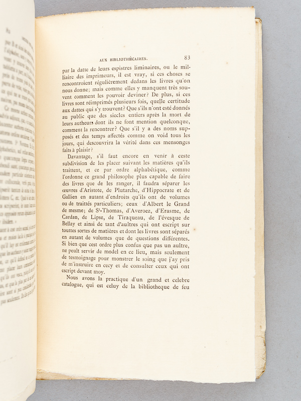photo n°6 : Discours pour servir de Règle ou d'Avis aux Bibliothécaires, par Louis Machon. Publié et augmenté d'une notice sur Louis Machon et sur la Bibliothèque du premier président Messire Arnaud de Pontac par Daspit de Sa