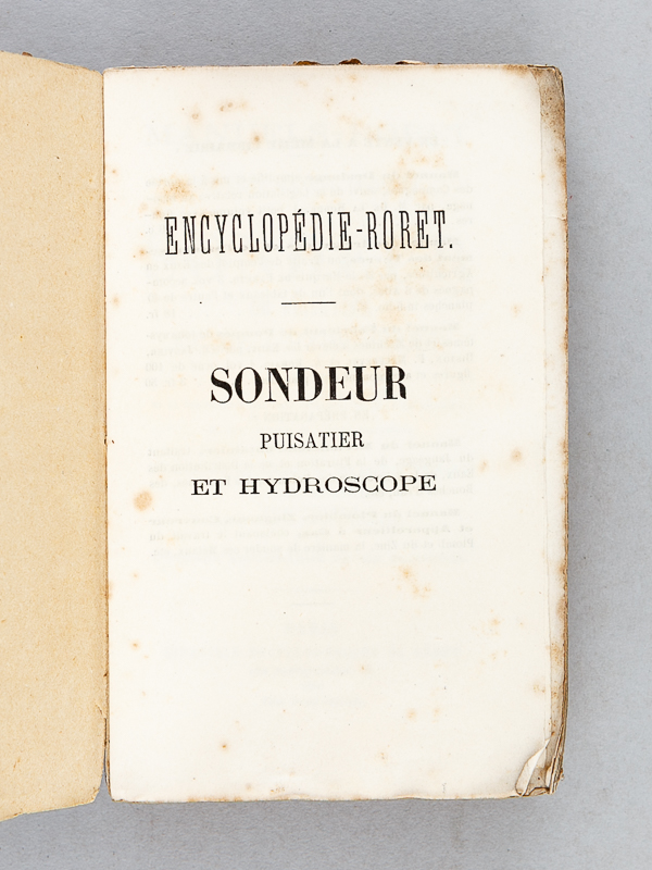 photo n°10 : Nouveau manuel complet du Sondeur, du Puisatier et de l'Hydroscope traitant des Outils et du Matériel de Sondage, de la Construction des puits ordinaires et des puits artésiens, du sondage et du forage en tous terrains et à toute prof