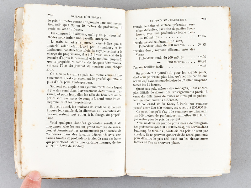 photo n°5 : Nouveau manuel complet du Sondeur, du Puisatier et de l'Hydroscope traitant des Outils et du Matériel de Sondage, de la Construction des puits ordinaires et des puits artésiens, du sondage et du forage en tous terrains et à toute prof