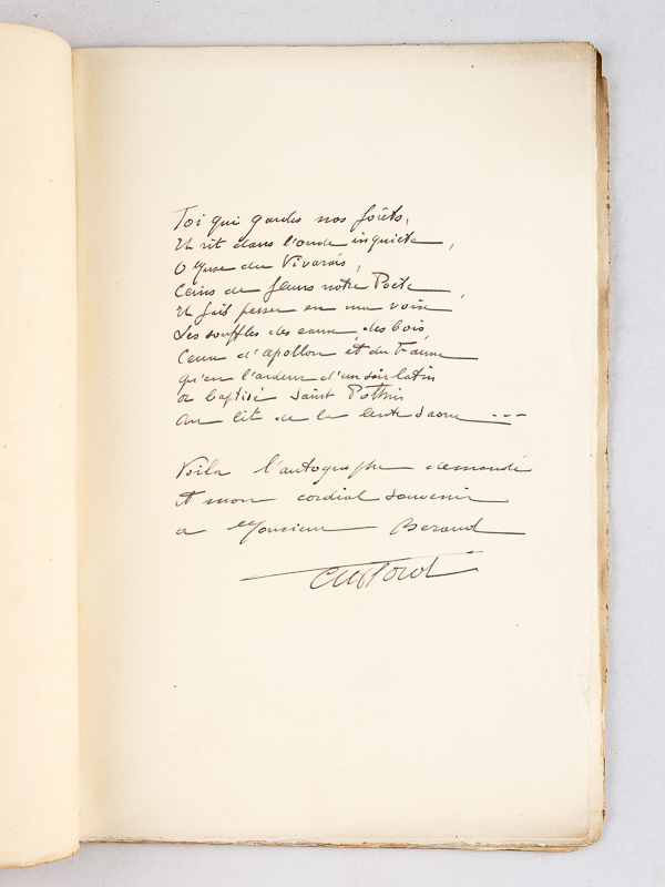 poème dédicacé en 10 lettres