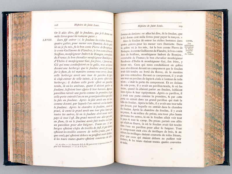 photo n°10 : Oeuvres de Jean Sire de Joinville comprenant : L'Histoire de Saint Louis, le Credo et la Lettre à Louis X, Avec un texte rapproché du français moderne mis en regard du texte original, corrigé et complété à