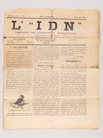 L'I.D.N, organe de l'Institut Industriel [ 10 numéros de l'Organe des Elèves de l'Institut Industriel du Nord, à Lille ] Du N° 2 du 10 février 1912 au N° 9 du 30 mars 1912 - N° 11 du 27 avril 1912 et 12 du 4 Mai 191