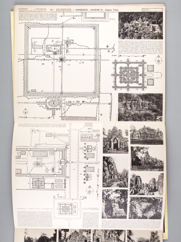 photo n°3 : Encyclopédie de l'urbanisme Documents d'Urbanisme Fascicule n° 19 : Deux civilisations tropicales [ Contient : ]  612-613-614 : Angkor III Angkor Vat Cambodge - 727-728-729 : Angkor III Angkor Thom Cambodge - 730 : Angkor I Yaçodharapura