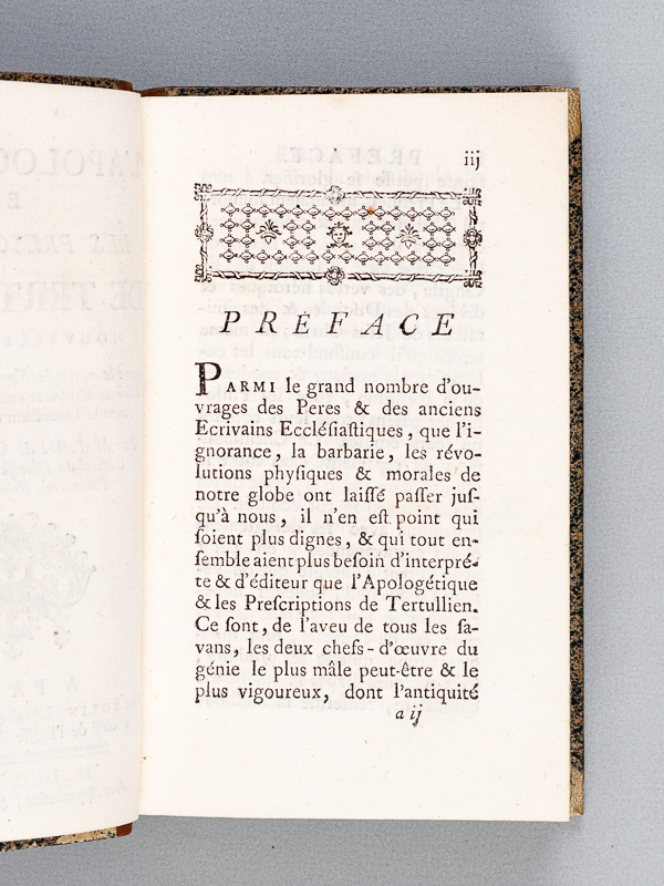 photo n°13 : L'Apologétique et les Prescriptions de Tertullien.