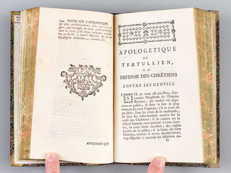 photo n°4 : L'Apologétique et les Prescriptions de Tertullien.