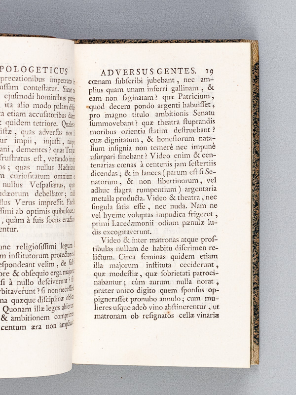 photo n°7 : L'Apologétique et les Prescriptions de Tertullien.
