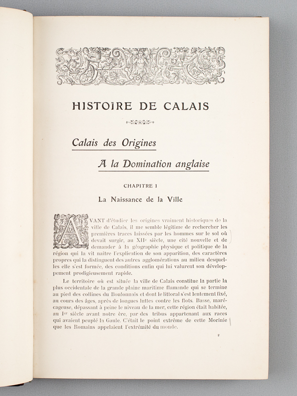 photo n°4 : Histoire de Calais. Tome 1 : Calais des Origines à la Domination anglaise - Tome  2 : Calais sous la Domination anglaise. I : Les Faits. Du siège de 1346 à la Reprise de la Ville par les Français en 1558