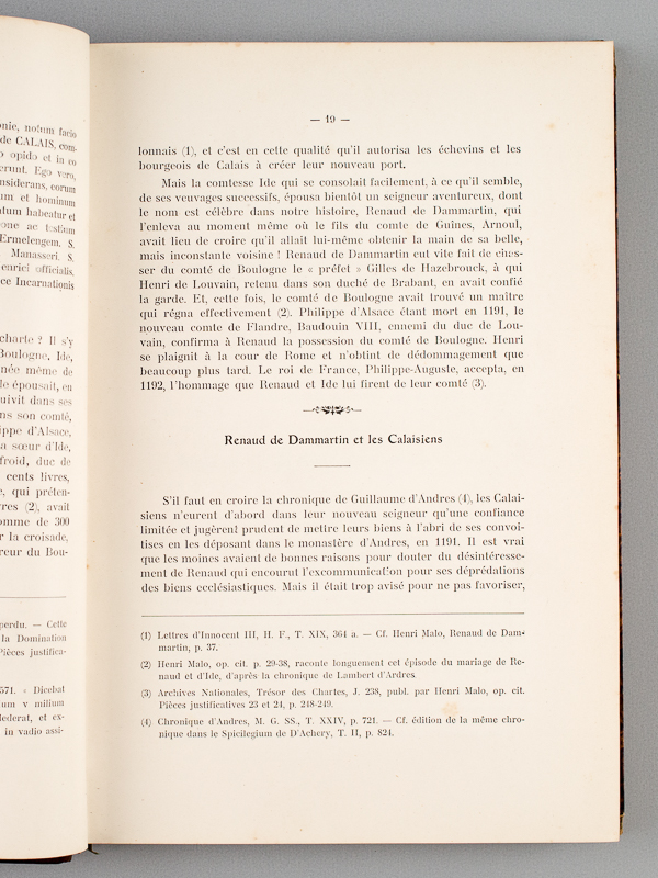 photo n°5 : Histoire de Calais. Tome 1 : Calais des Origines à la Domination anglaise - Tome  2 : Calais sous la Domination anglaise. I : Les Faits. Du siège de 1346 à la Reprise de la Ville par les Français en 1558