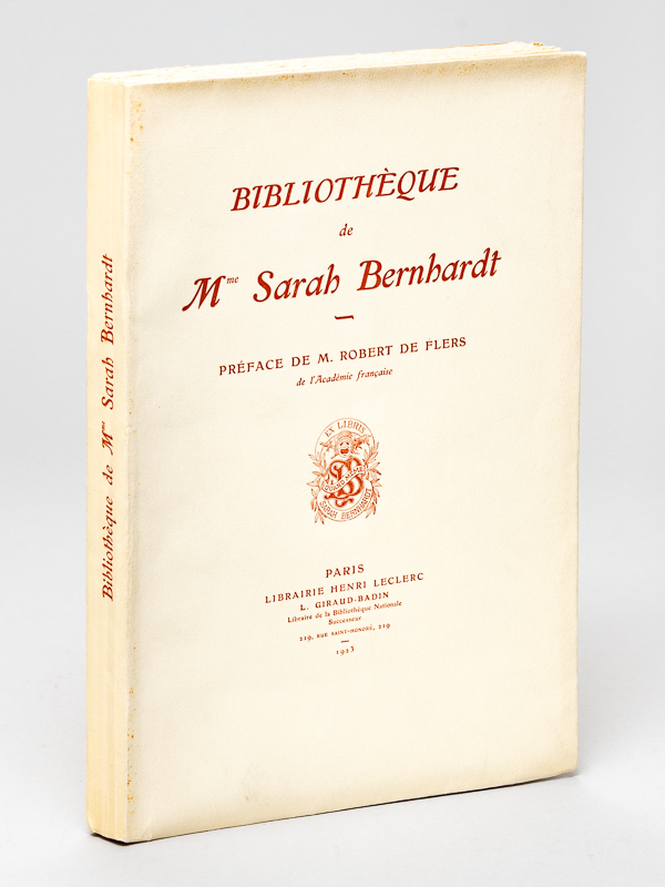 photo n°12 : Bibliothèque de Mme Sarah Bernhardt [ Exemplaire du tirage de luxe sur Papier de hollande ]