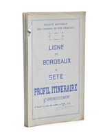 Profil itinéraire. Région du Sud-Ouest. Ligne de Bordeaux à Sète.