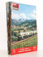 La Vie du Rail [ lot de 12 numéros avec des articles relatifs aux chemins de fer en Suisse - Chemins de Fer Fédéraux (C. F. F) ] : n° 826 la ligne suisse du Bodensee-Toggenburg (décembre 1961) ; n° 839 la ligne de Br&uu