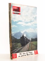 La Vie du Rail [ lot de 5 numéros avec des articles relatifs aux chemins de fer en Suisse : trains à vapeur et tramways ] : n° 415 des rives du Léman au pied du mont Blanc (octobre 1953) ; n° 762 les 100 ans du Franco-Suisse (