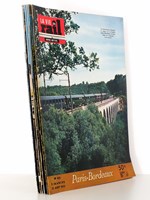 La Vie du Rail [ lot de 8 numéros avec des articles relatifs aux chemins de fer à Bordeaux et en Gironde ] : n° 410 Paris-Bordeaux (août 1953) ; n° 703 de Libourne à Aurillac (juin 1959) ; n° 1363 le TGV dans les Lan