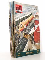 La Vie du Rail [ lot de 14 numéros avec des articles relatifs aux chemins de fer dans le Nord et le Pas-de-Calais ] : n° 387 Béthune (février 1953) ; n° 895 la nouvelle gare de Boulogne-sur-Mer (mai 1963) ; n° 976 Dunkerqu